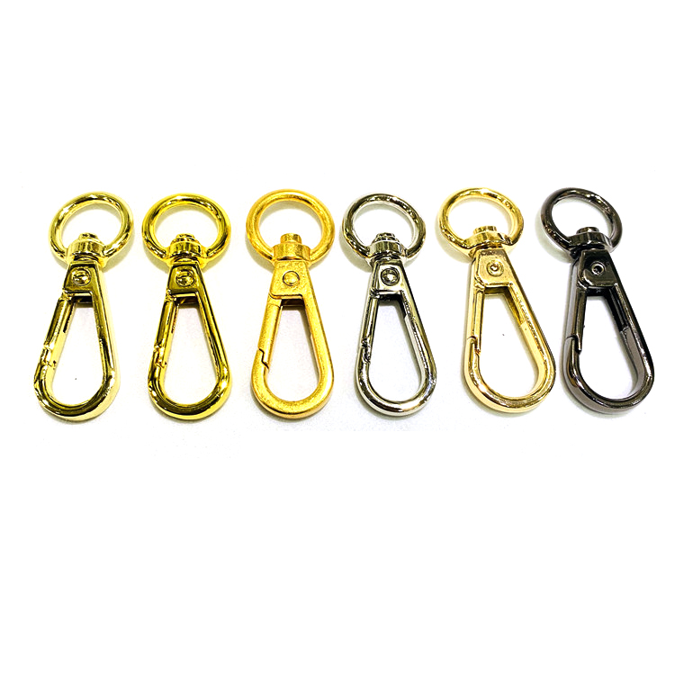 Customized Zinc Die Casting Lobster Clasps Hooks Push gate Clasp 1" Oval Ring Swivel Hook Company